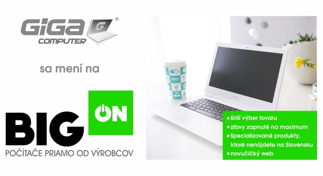 Rozlúčili sme sa s Gigacomputer, narodil sa totiž BigOn